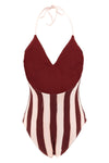 the fendi reversible one-piece swimsuit redefines beachwear aesthetics through a