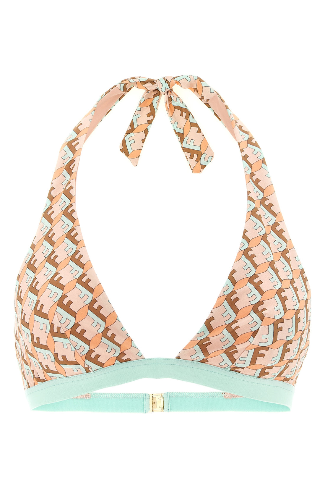 FENDI 38 the fendi bikini top redefines beachwear aesthetics through a triangle silhouett