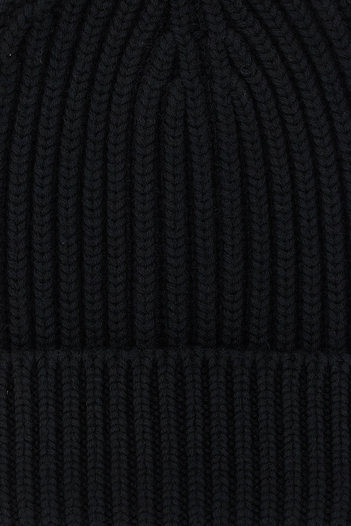 turn-up wool knit beanie