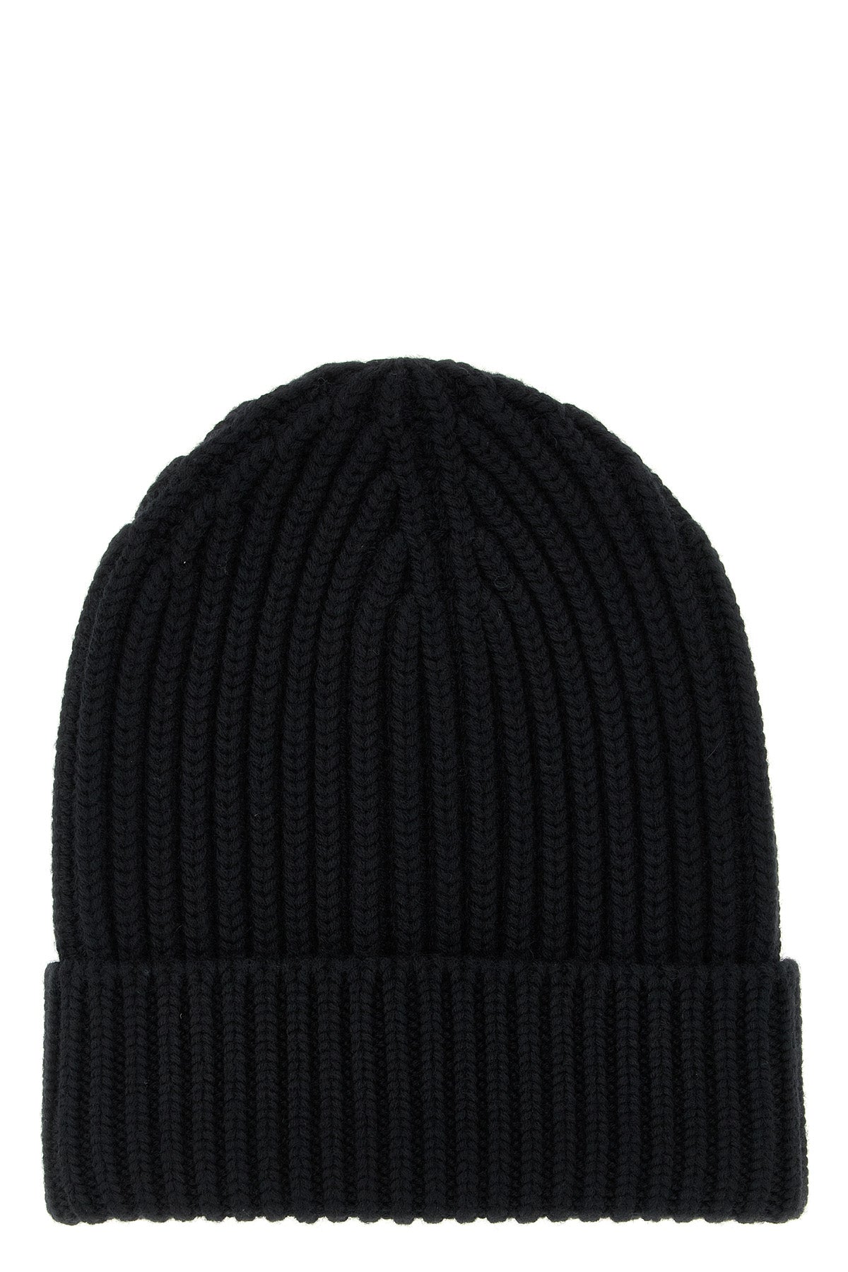 turn-up wool knit beanie