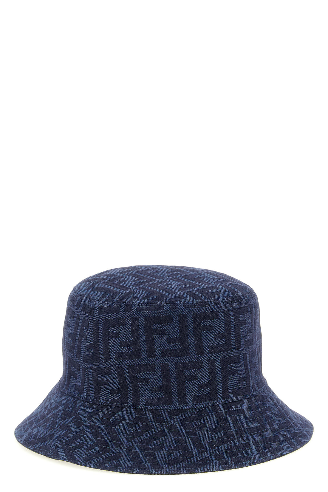 FENDI M reversible bucket hat in cotton denim