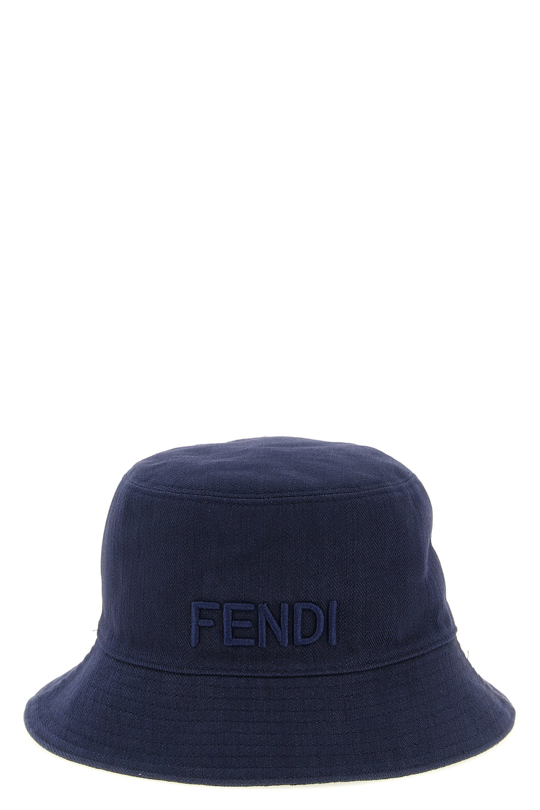 FENDI M reversible bucket hat in cotton denim