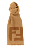 two-tone jacquard scarf of fine soft wool