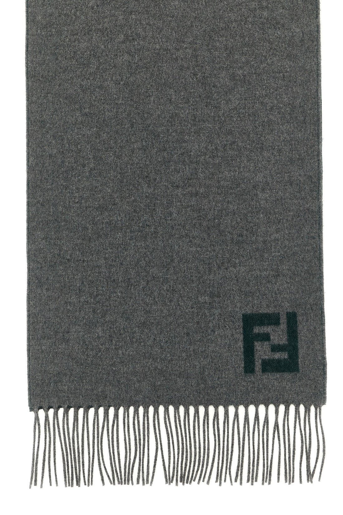 FENDI OS double-sided scarf in a fine wool and cashmere combination