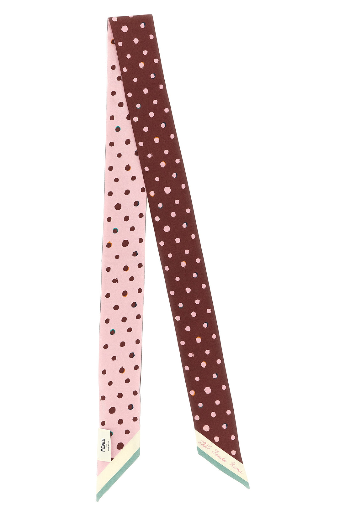 FENDI OS double-sided wrappy silk bandeau