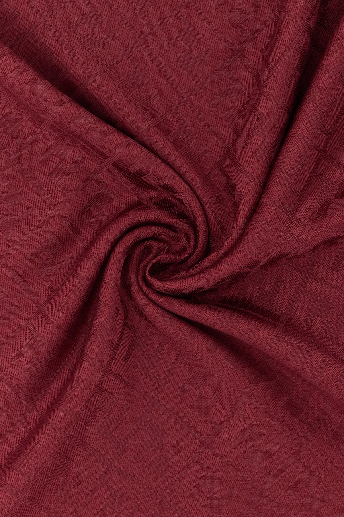 the fendi shawl is distinguished by a square silhouette