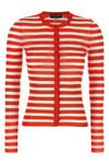 striped stretch viscose cardigan