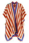 the fendi pure silk poncho stands out for its enveloping and fluid model