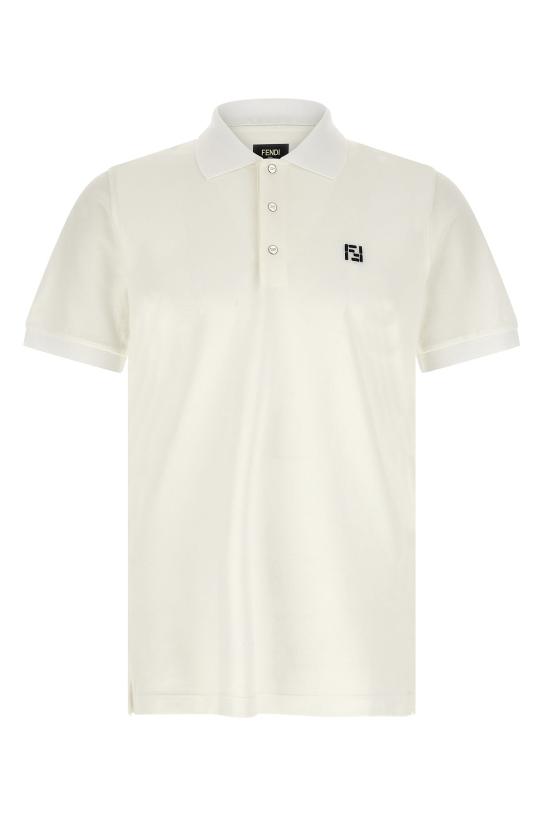 FENDI L piqué cotton polo shirt