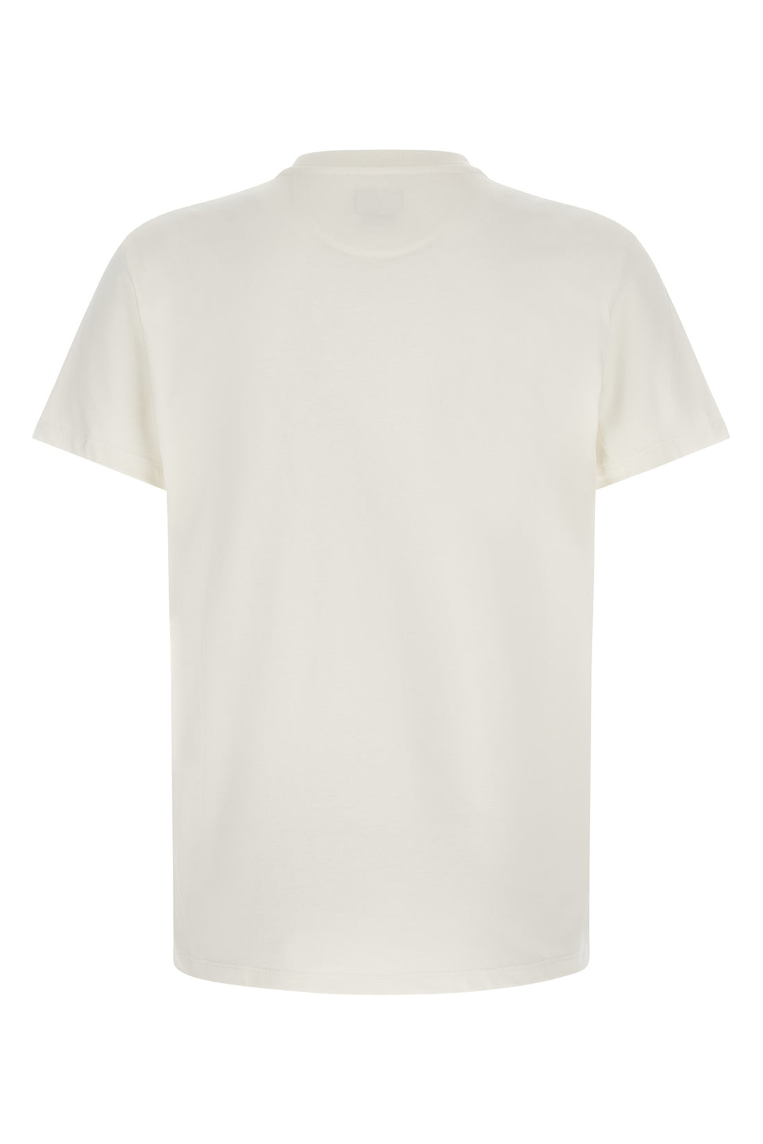 FENDI L the fendi pure white cotton t-shirt features a tailored construction defined by