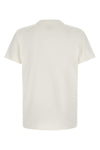 the fendi pure white cotton t-shirt features a tailored construction defined by