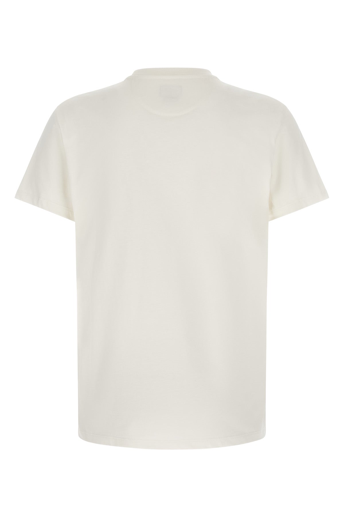 the fendi pure white cotton t-shirt features a tailored construction defined by