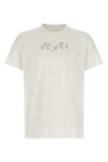 the fendi pure white cotton t-shirt features a tailored construction defined by