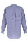 vichy print cotton poplin shirt