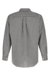 vichy print cotton poplin shirt