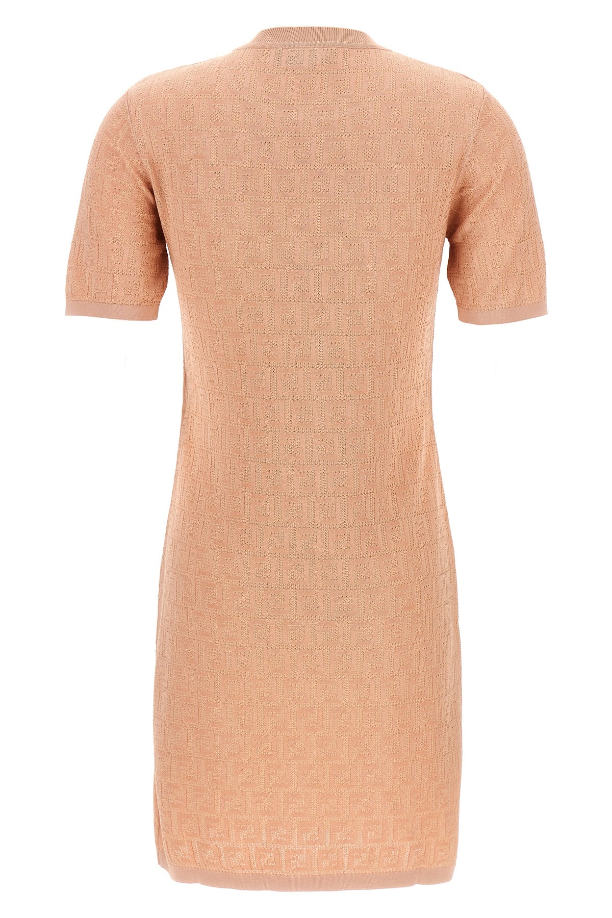 mini dress in cotton and viscose yarn