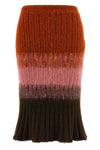 midi skirt in wool and mohair