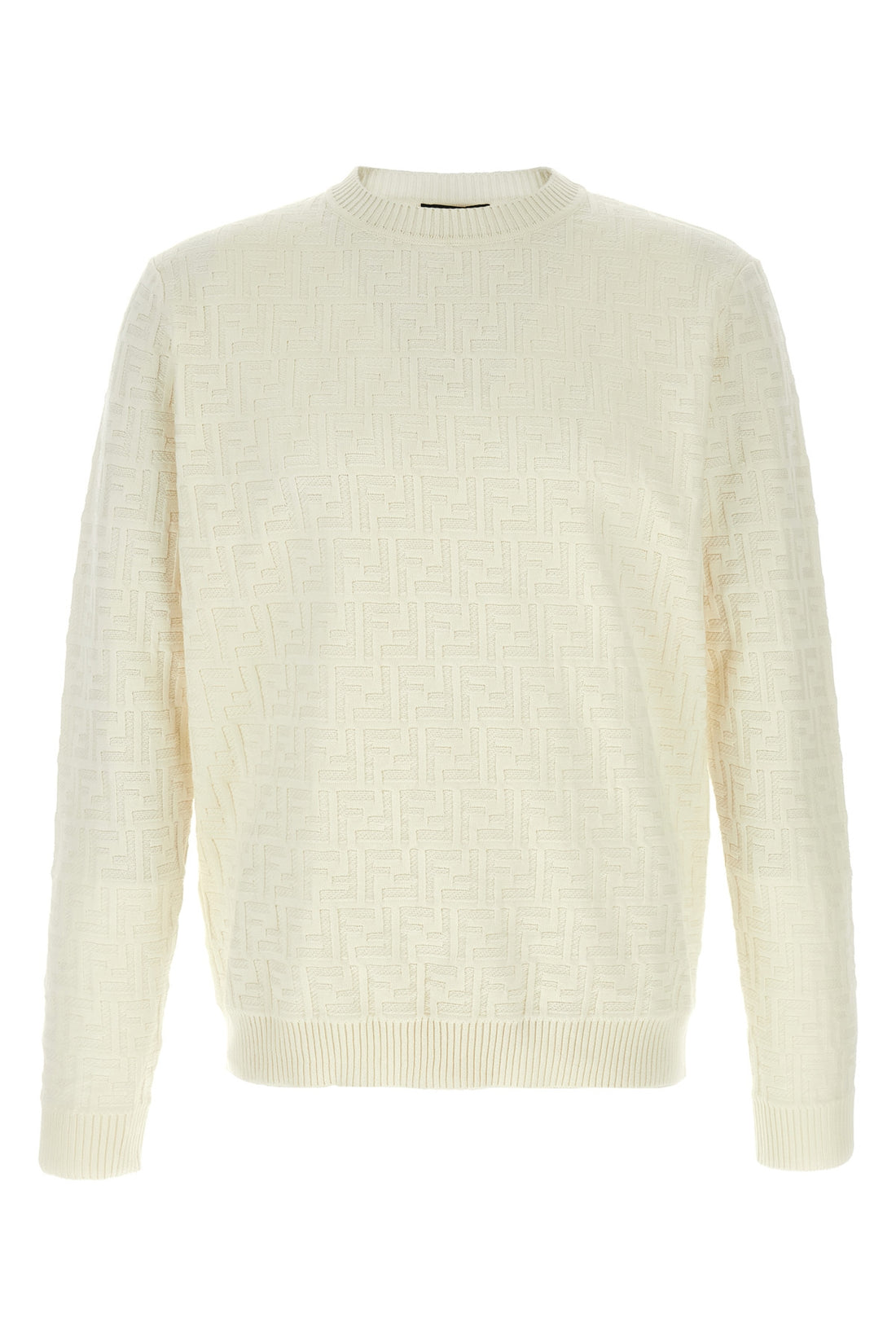 FENDI 48 zucca sweater in jacquard cotton