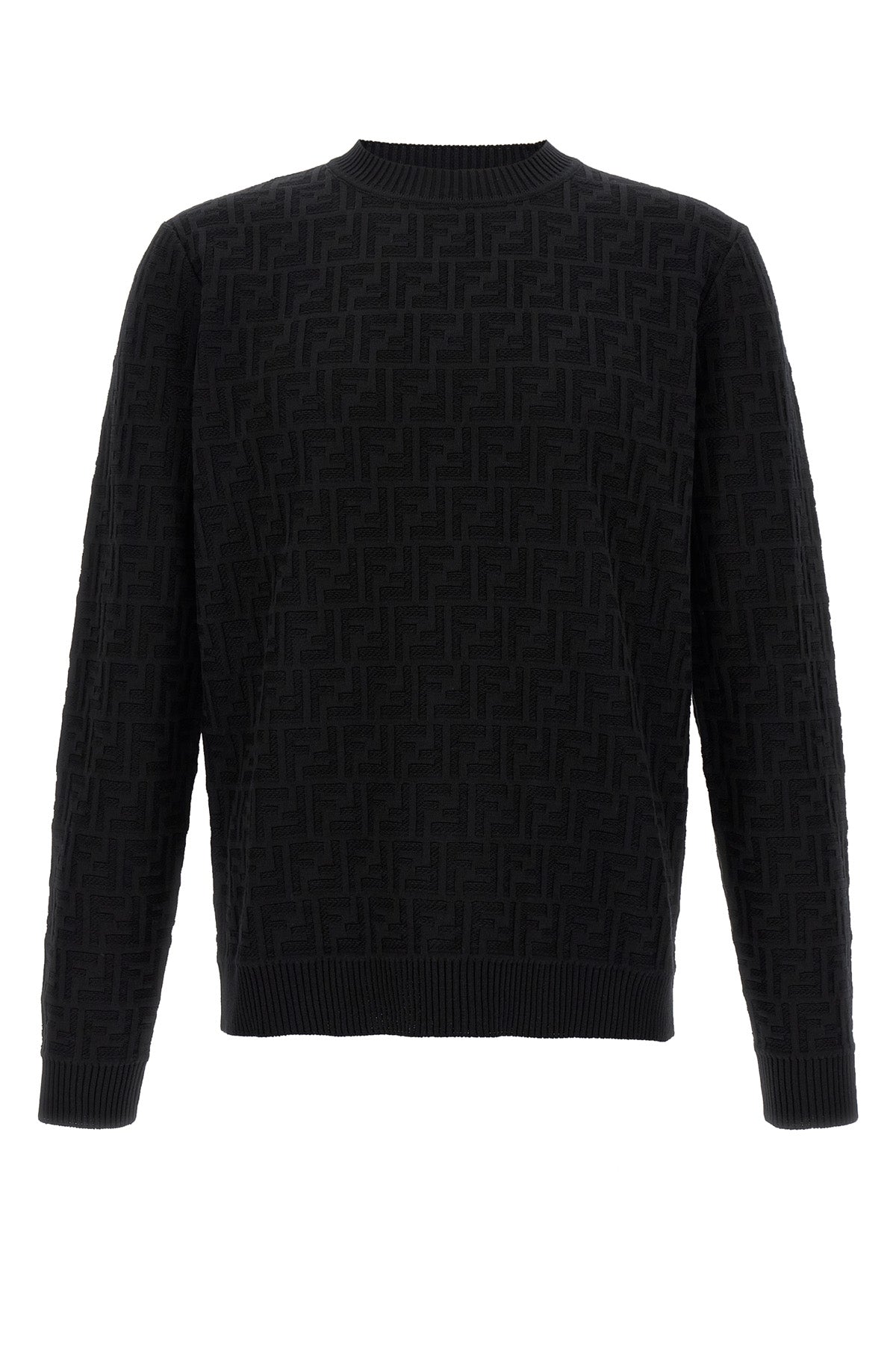 ff jacquard all-over cotton sweater