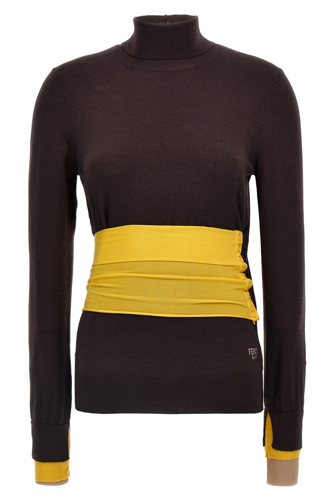 FENDI 40 wool turtleneck sweater