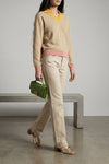 cotton and silk yarn sweater