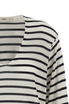 the fendi jersey redefines the codes of marinière aesthetics through an oversize