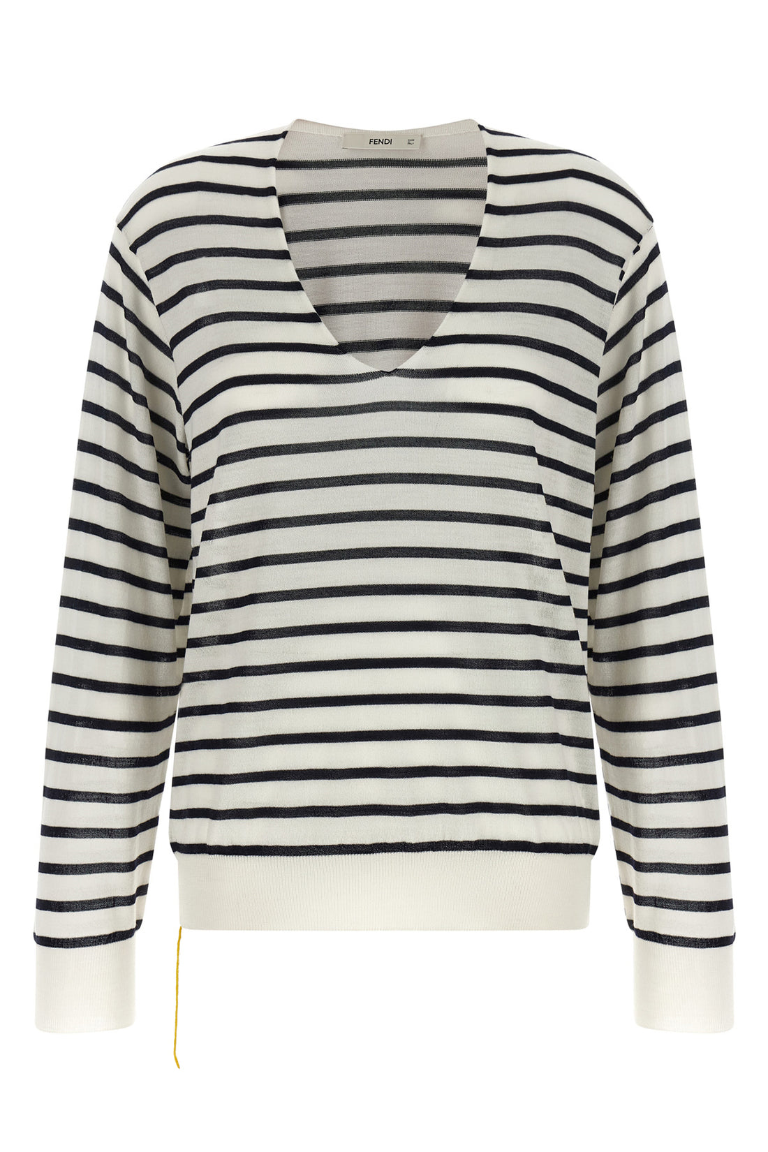 FENDI 38 the fendi jersey redefines the codes of marinière aesthetics through an oversize