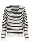the fendi jersey redefines the codes of marinière aesthetics through an oversize