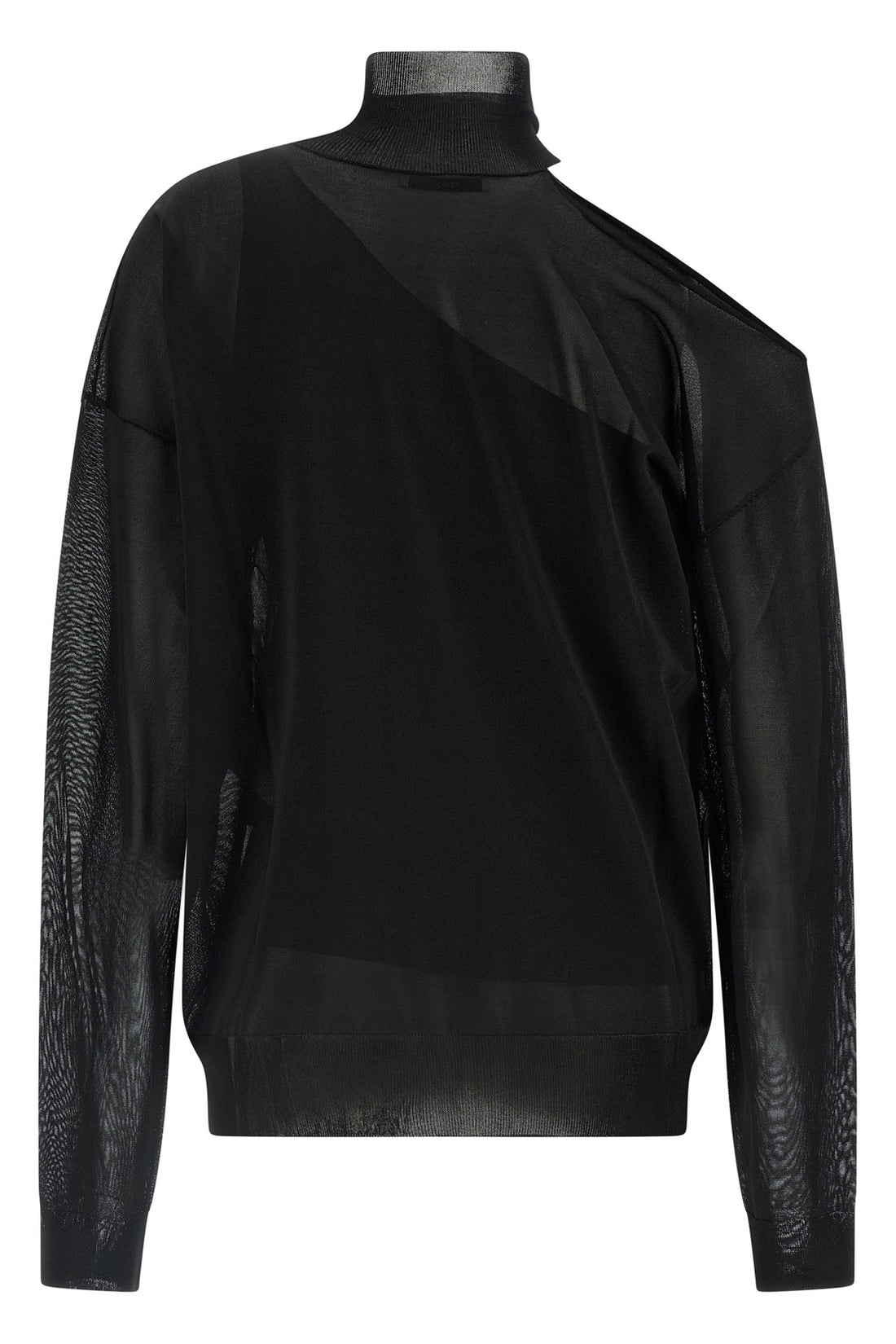 FENDI 38 the fendi black jersey redefines the codes of knitwear through a sophisticated p
