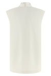tuxedo-style viscose vest