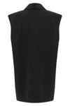 tuxedo-style viscose vest