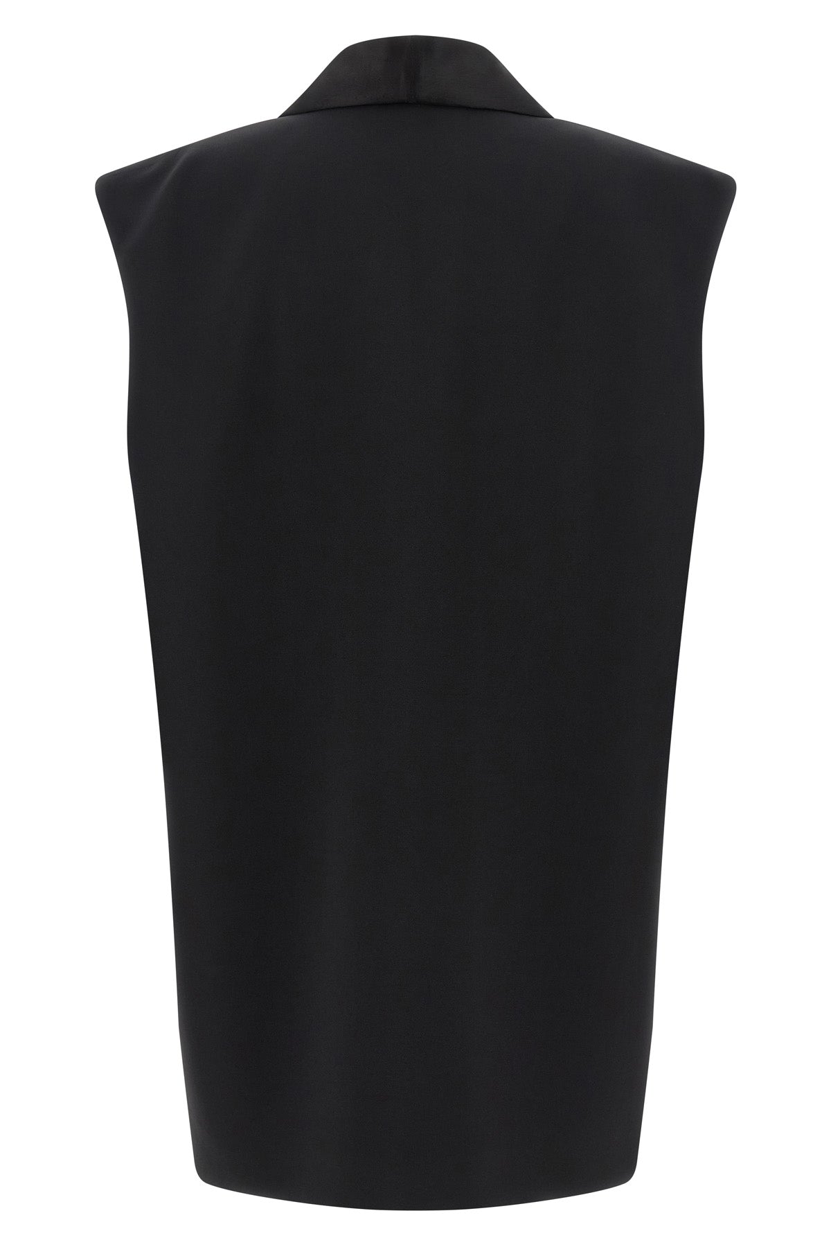 tuxedo-style viscose vest