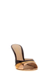 marea mirror-effect leather mules