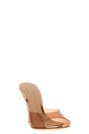 gianvito rossi mule sandals are defined by a sharp contrast of texture and a min