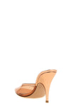 gianvito rossi mule sandals are defined by a sharp contrast of texture and a min