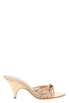 laminated nappa leather mules