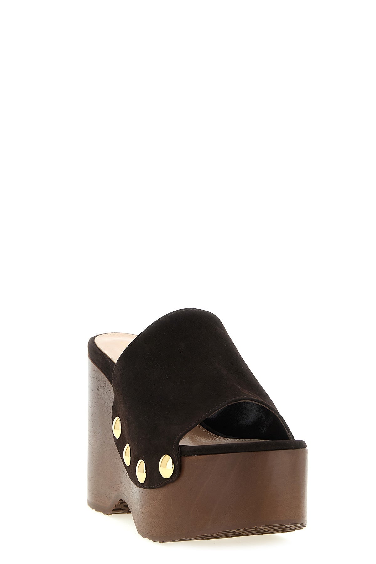 suede ardéa clog
