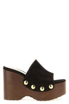 suede ardéa clog