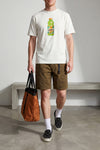 gadget vintage effect cotton twill bermuda shorts