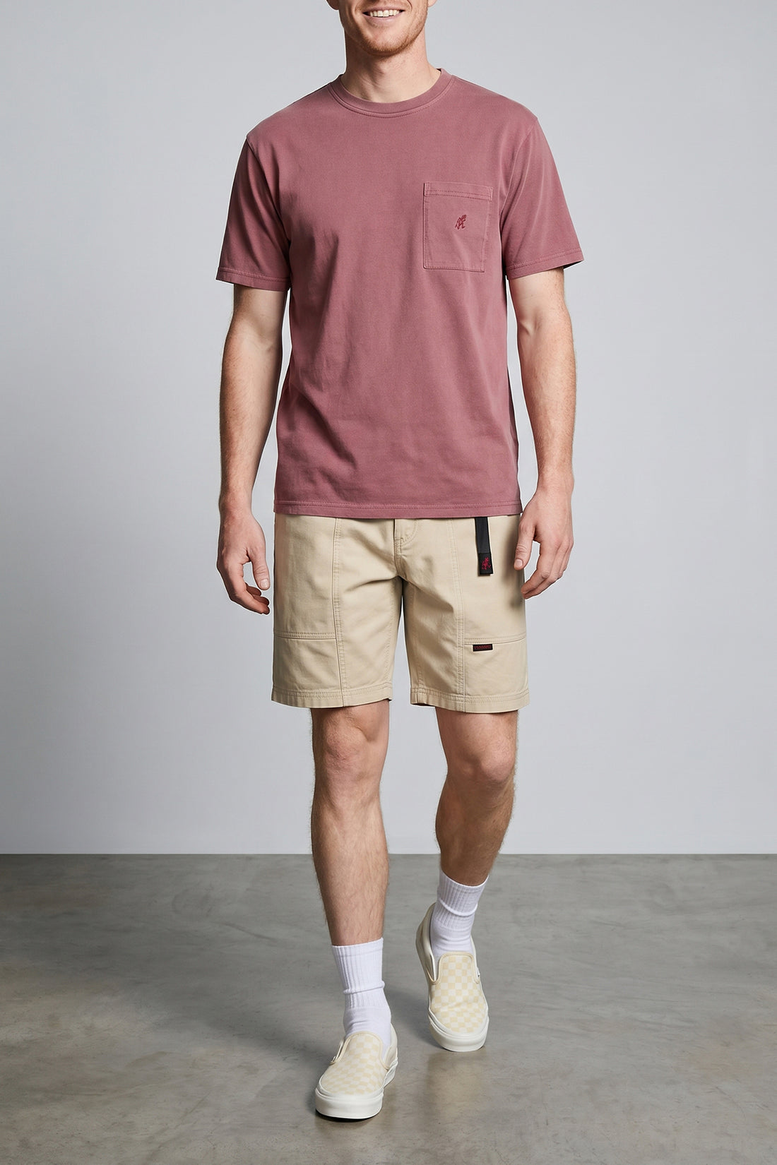 GRAMICCI L gadget vintage effect cotton twill bermuda shorts