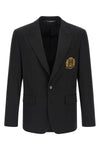 bistretch wool canvas single-breasted blazer