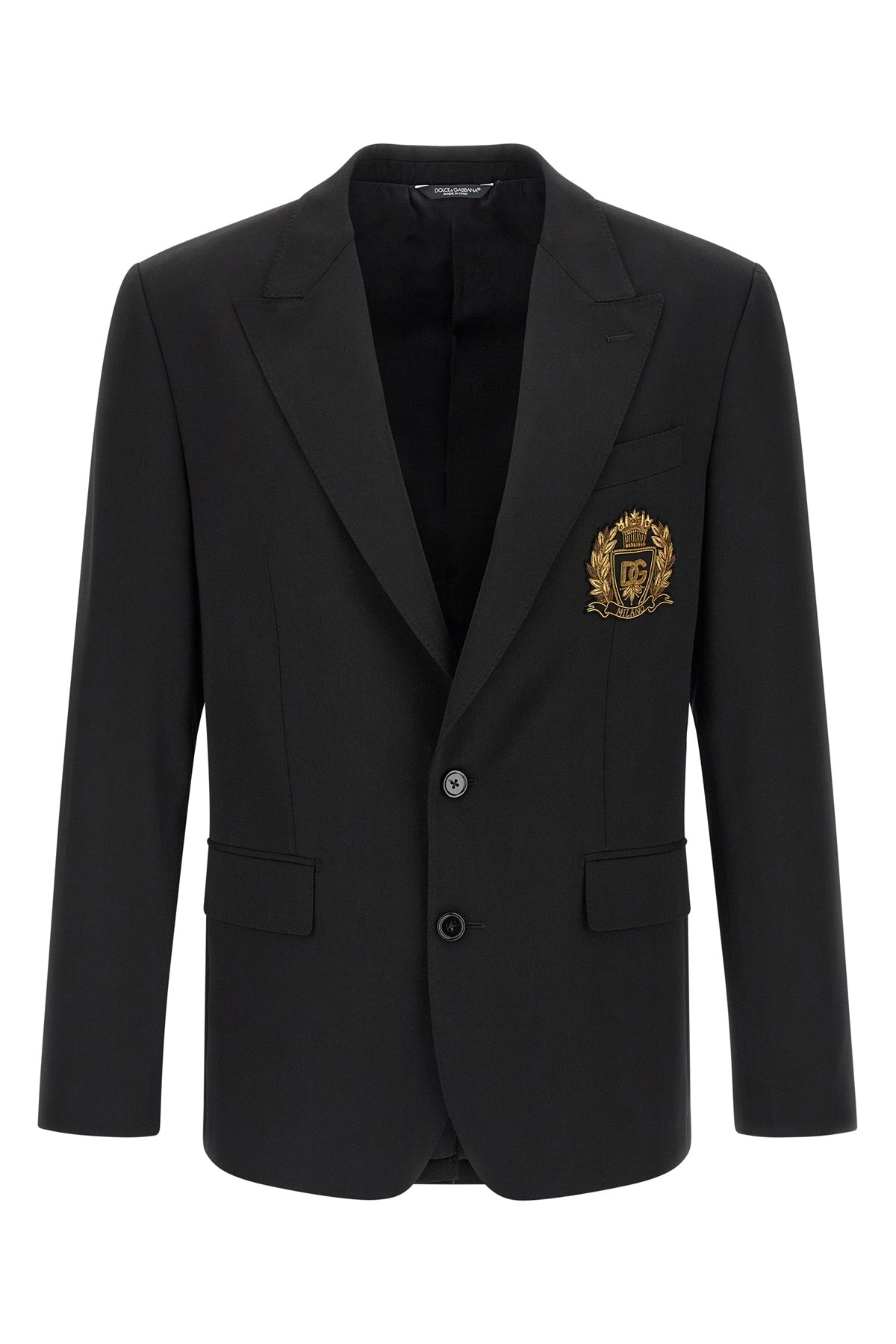 bistretch wool canvas single-breasted blazer