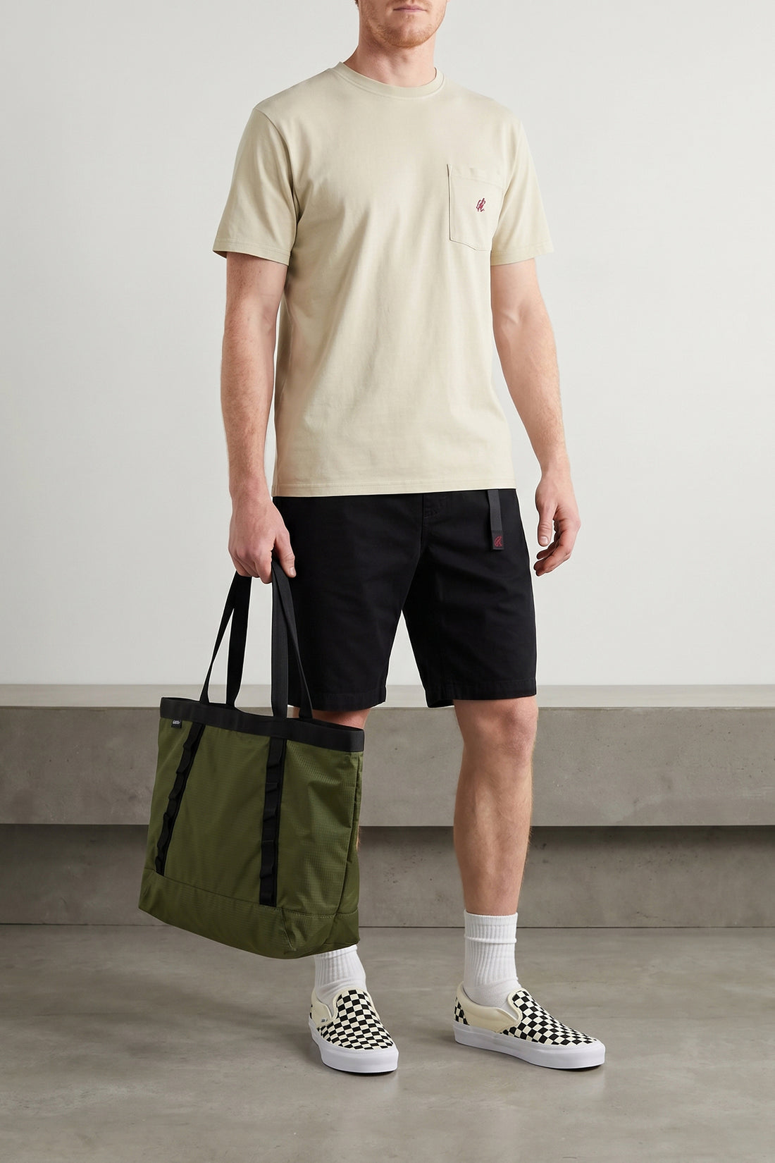 GRAMICCI L one point mid-weight cotton jersey t-shirt
