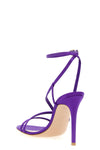 orchid sandals in crêpe satin