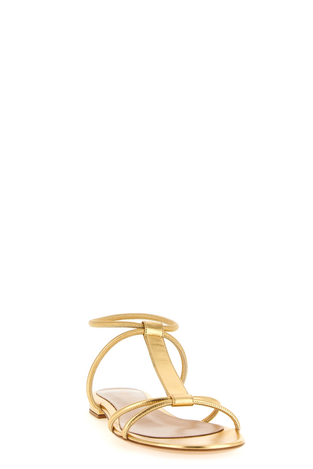 lilo metallic nappa leather sandals