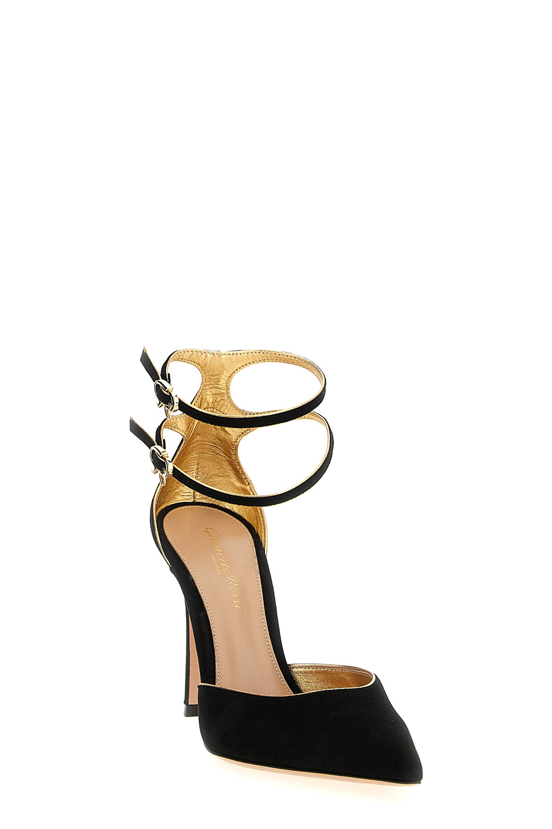 GIANVITO ROSSI 38.5 ivette suede pointed pumps