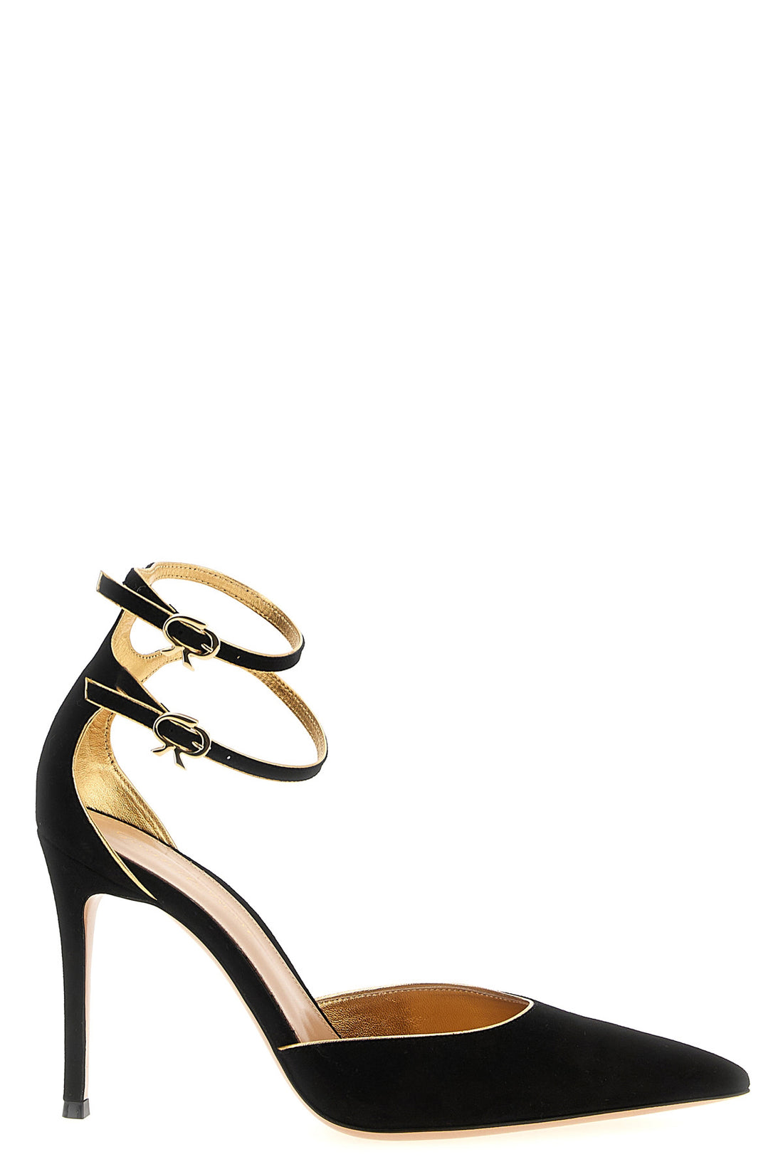 GIANVITO ROSSI 38.5 ivette suede pointed pumps