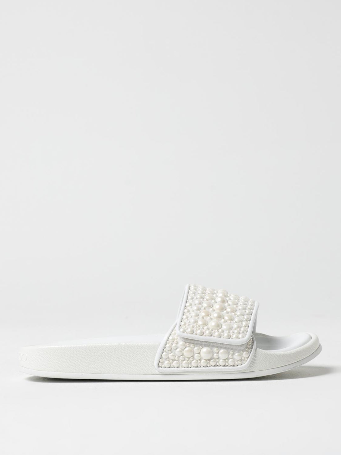 jimmy-choo-woman-s-flat-sandals-fitzfzwyx-white