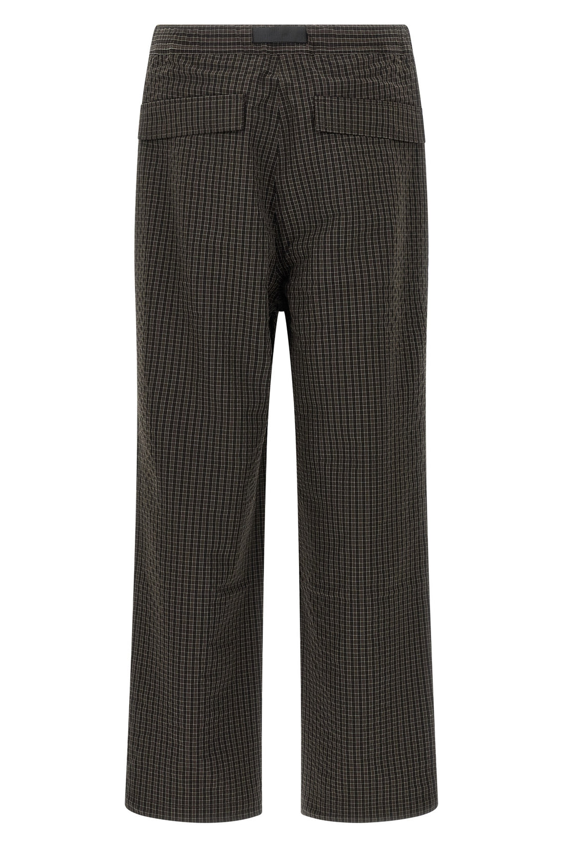 GRAMICCI L northside plaid checked polyester seersucker fabric pants