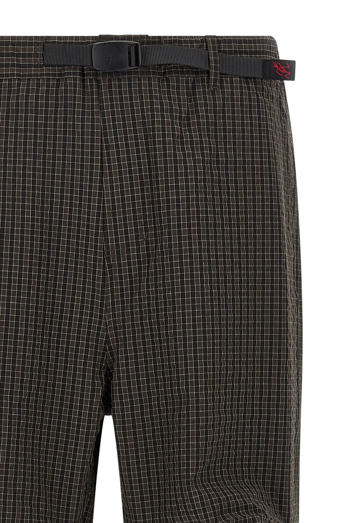 northside plaid checked polyester seersucker fabric pants